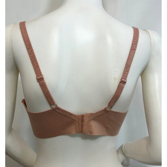 Nautica Intimates Bra Pink 36C Padded Wirefree Tagless Adjustable Wide Band - Picture 2 of 13